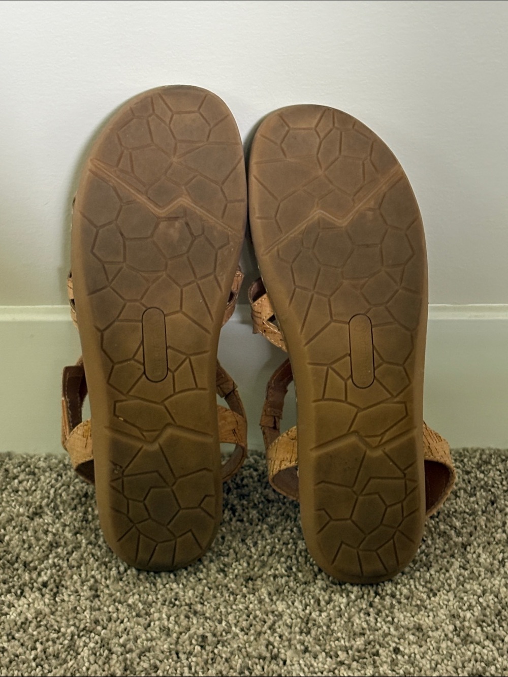 BareTraps Cork-Style Strappy Sandals in Tan - Picture 3 of 8